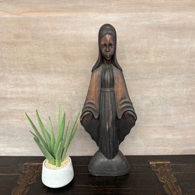 statue_vierge_bois_noir